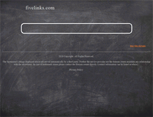 Tablet Screenshot of fivelinks.com